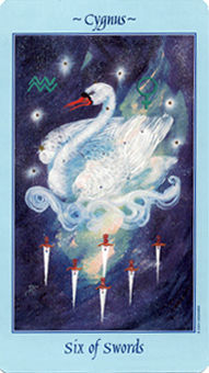  - Celestial Tarot -  - Six Of Swords