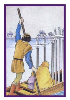 ³ - Epicurean Tarot -  - Six Of Swords