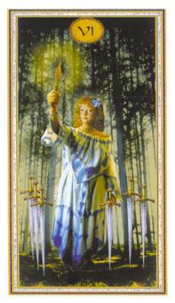 ܶ - Gendron Tarot -  - Six Of Swords