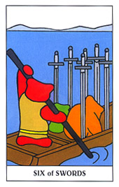 С - Gummy Bear Tarot -  - Six Of Swords