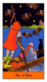 ʥ - Halloween Tarot -  - Six Of Swords