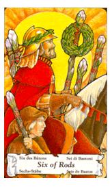 ɭ޲ - Hanson Roberts Tarot - Ȩ - Six Of Wands