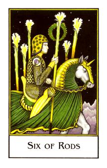  - Palladini Tarot - Ȩ - Six Of Wands