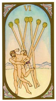 ո - Renaissance Tarot - Ȩ - Six Of Wands