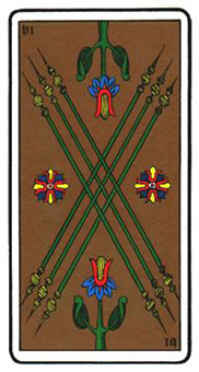 ˹ - Oswald Wirth Tarot - Ȩ - Six Of Wands