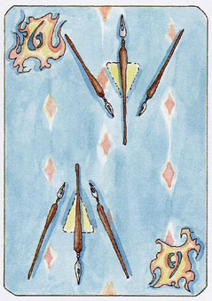  - Tarot of the Dead - Ȩ - Six Of Wands