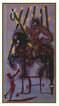 ߶ - Salvador Dali Tarot - Ȩ - Six Of Wands