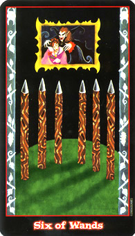 Ѫ - Vampire Tarot - Ȩ - Six Of Wands