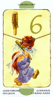  - Tarot of the Gnomes - Ȩ - Six Of Wands