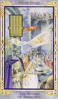 ɪ - Legend Arthurian Tarot - Ȩ - Six Of Wands