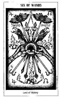 ʿ - The Hermetic Tarot - Ȩ - Six Of Wands