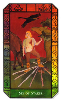 ʷʫ - Kalevala Tarot - Ȩ - Six Of Wands