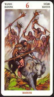  - Celtic Tarot - Ȩ - Six Of Wands