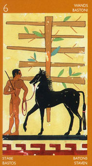 ³ - Etruscan Tarot - Ȩ - Six Of Wands