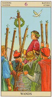 ӽΰ - Tarot of the New Vision - Ȩ - Six Of Wands
