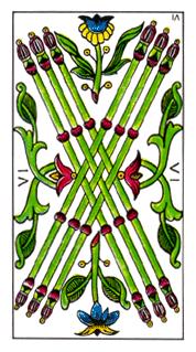  - Classic Tarot - Ȩ - Six Of Wands