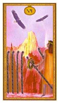 ܶ - Gendron Tarot - Ȩ - Six Of Wands