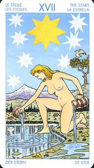 ʥ׳ΰ - Universal Waite Tarot -  - The Stars