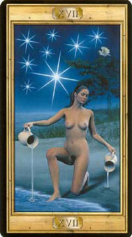 ͼԿΰ - Pictorial Key Tarot -  - The Stars