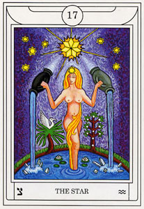 ƽ - Golden Dawn Magical Tarot -  - The Stars