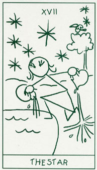  - Stick Figure Tarot -  - The Stars