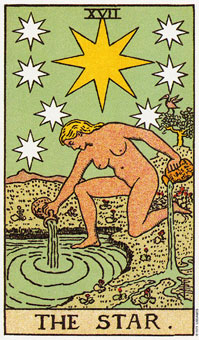 ԭʼΰ - Original Rider-Waite Tarot -  - The Stars