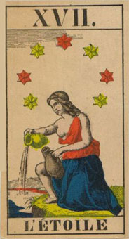 1JJʿ1870 - 1JJ Swiss Tarot 1870 -  - The Stars