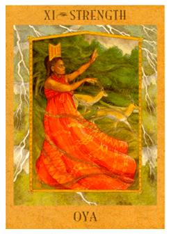 Ů - Goddess Tarot -  - Strength