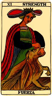  - Marseilles Tarot -  - Strength