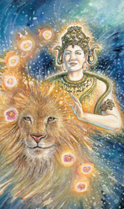 Ԥ - The Animals Divine Tarot -  - Strength