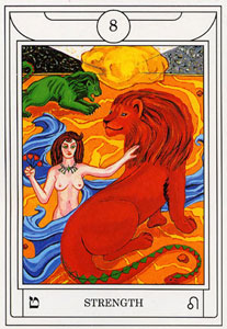 ƽ - Golden Dawn Magical Tarot -  - Strength