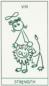  - Stick Figure Tarot -  - Strength