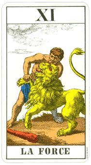 1JJʿ1974 - 1JJ Swiss Tarot 1974 -  - Strength