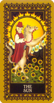 è - Medieval Cat Tarot - ̫ - The Sun