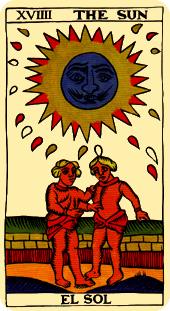  - Marseilles Tarot - ̫ - The Sun