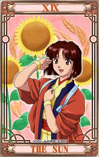 ӣս - Cherry Blossom Tarot - ̫ - The Sun