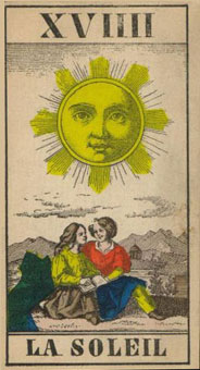 1JJʿ1870 - 1JJ Swiss Tarot 1870 - ̫ - The Sun