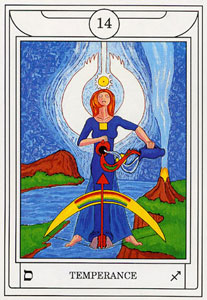 ƽ - Golden Dawn Magical Tarot -  - Temperance