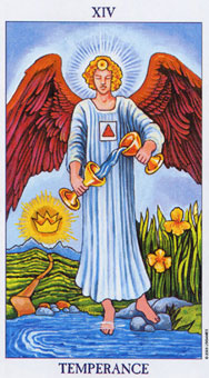 ΰ - Radiant Rider-Waite Tarot -  - Temperance