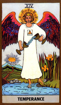 ɫΰ - Golden Rider Tarot -  - Temperance