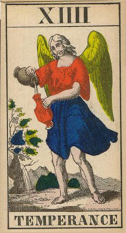 1JJʿ1870 - 1JJ Swiss Tarot 1870 -  - Temperance