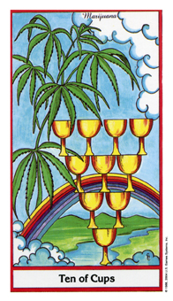 ҩ - Herbal Tarot - ʥʮ - Ten Of Cups