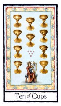 Ӣʼ - Old English Tarot - ʥʮ - Ten Of Cups