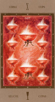 Թ - The Labyrinth Tarots - ʥʮ - Ten Of Cups