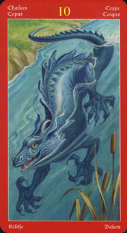  - Dragons Tarot - ʥʮ - Ten Of Cups