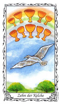 ޵ - Das Hudes Tarot - ʥʮ - Ten Of Cups