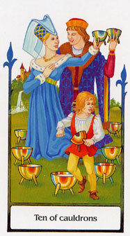 ž - Tarot Of The Old Path - ʥʮ - Ten Of Cups