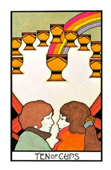 ̫ʱ - Aquarian Tarot - ʥʮ - Ten Of Cups