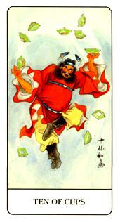 й - Chinese Tarot - ʥʮ - Ten Of Cups