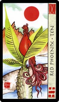 ˮ - Feng Shui Tarot - ʥʮ - Ten Of Cups